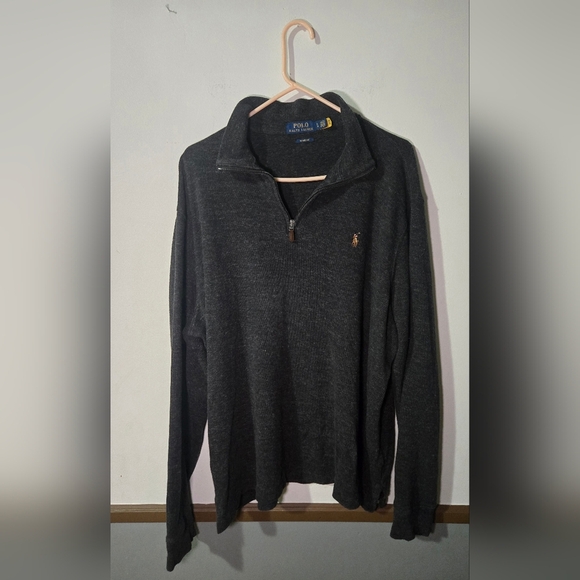 Polo Ralph Lauren Other - Polo Ralph Lauren 1/4 Zip Pullover Sweatshirt Long Sleeve Men’s Size Large Gray